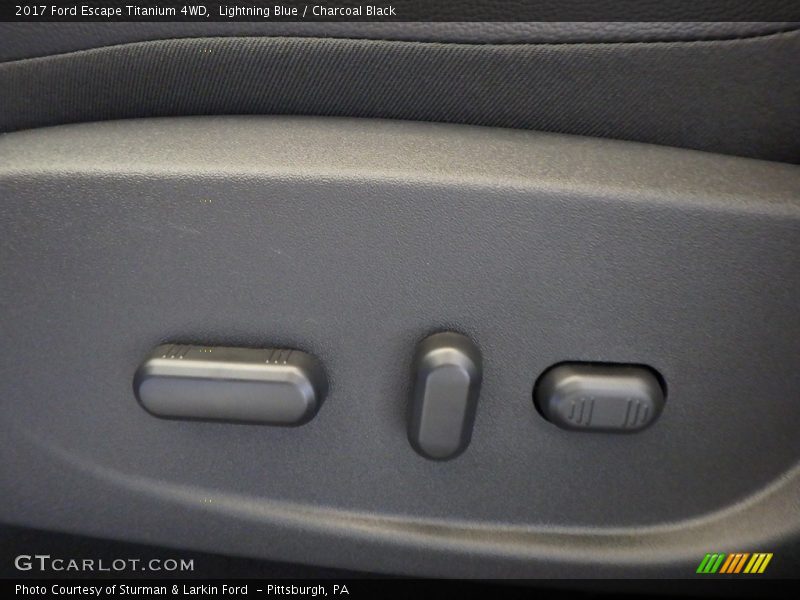 Lightning Blue / Charcoal Black 2017 Ford Escape Titanium 4WD