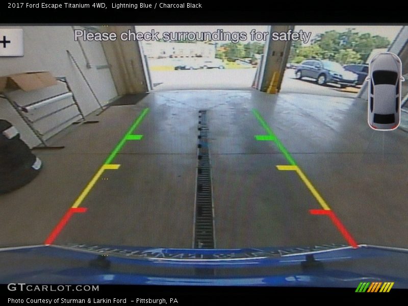 Lightning Blue / Charcoal Black 2017 Ford Escape Titanium 4WD