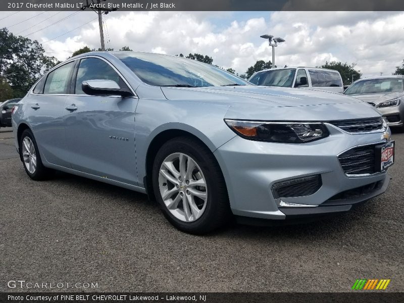 Arctic Blue Metallic / Jet Black 2017 Chevrolet Malibu LT