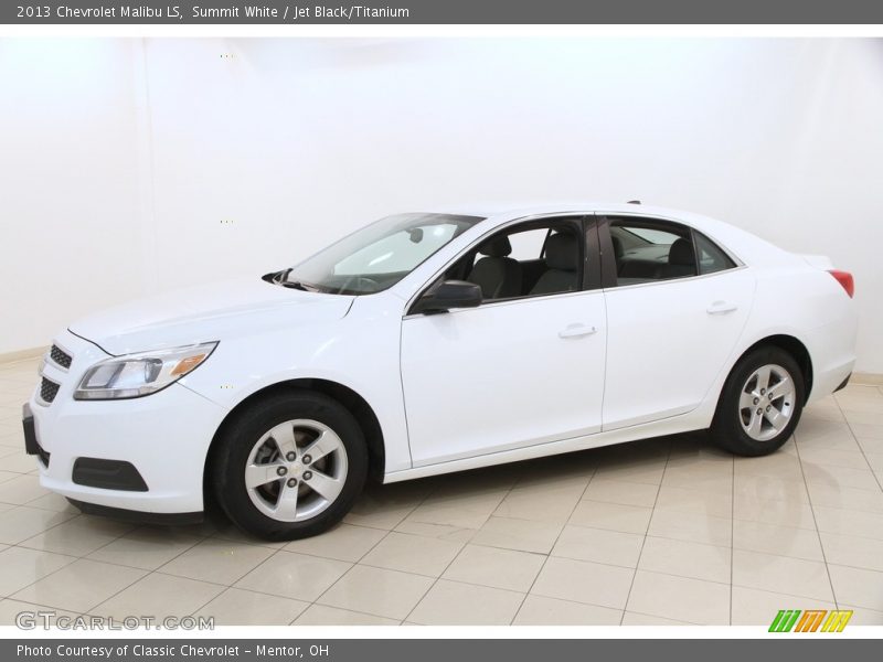 Summit White / Jet Black/Titanium 2013 Chevrolet Malibu LS