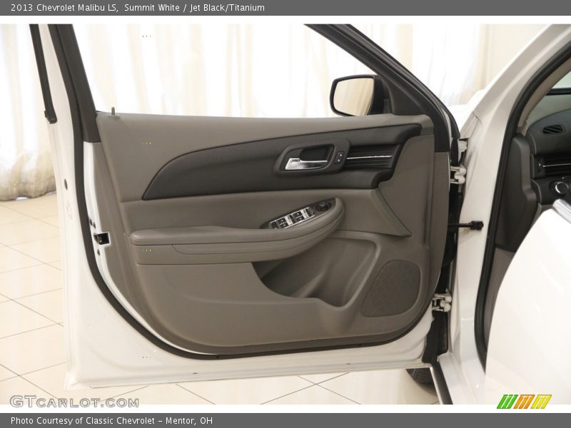 Summit White / Jet Black/Titanium 2013 Chevrolet Malibu LS