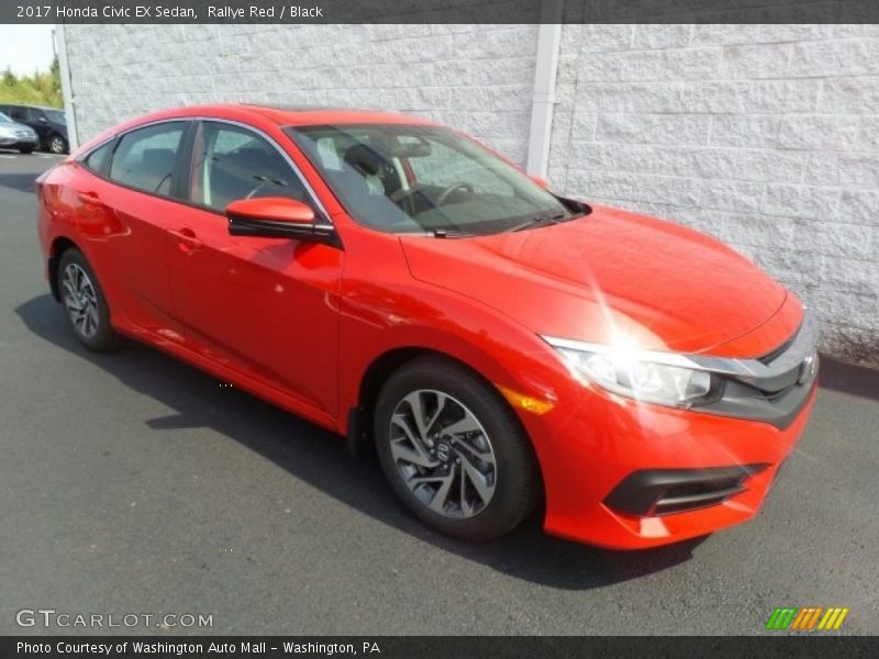 Rallye Red / Black 2017 Honda Civic EX Sedan