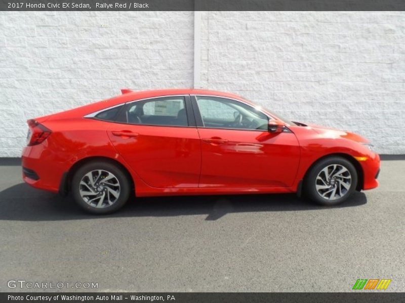 Rallye Red / Black 2017 Honda Civic EX Sedan