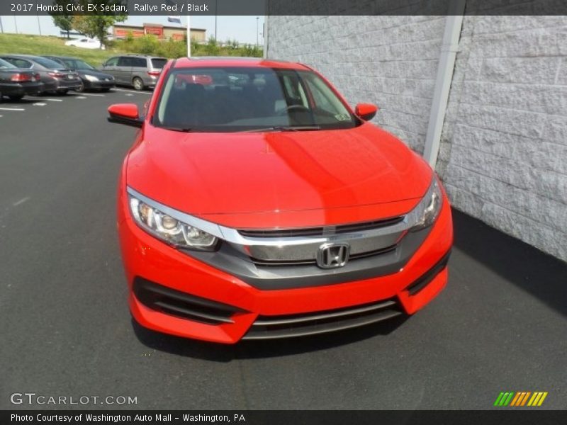 Rallye Red / Black 2017 Honda Civic EX Sedan