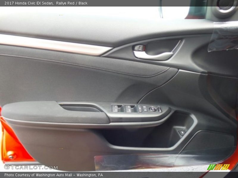 Rallye Red / Black 2017 Honda Civic EX Sedan