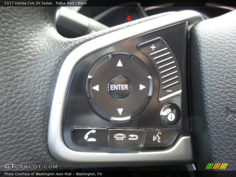 Rallye Red / Black 2017 Honda Civic EX Sedan