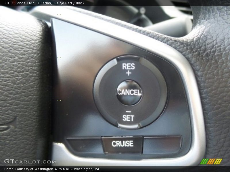 Rallye Red / Black 2017 Honda Civic EX Sedan