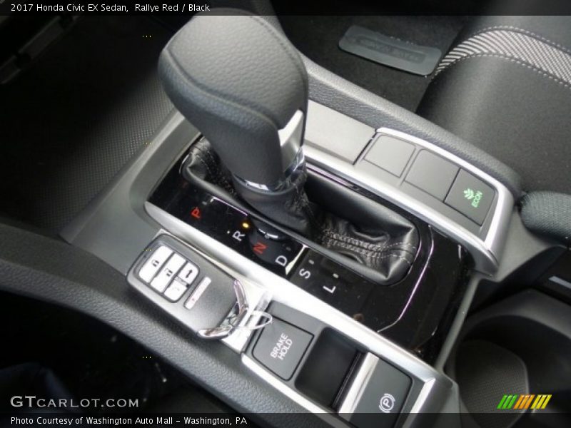 Rallye Red / Black 2017 Honda Civic EX Sedan
