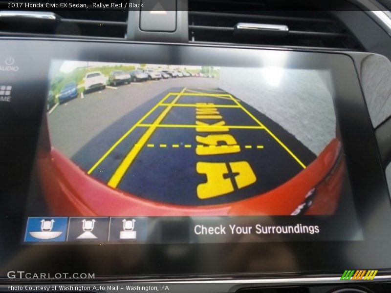 Rallye Red / Black 2017 Honda Civic EX Sedan