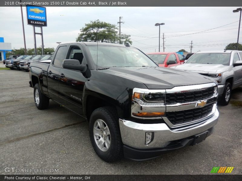 Black / Jet Black 2018 Chevrolet Silverado 1500 LT Double Cab 4x4