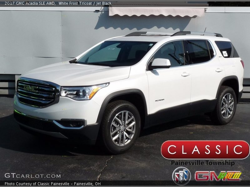 White Frost Tricoat / Jet Black 2017 GMC Acadia SLE AWD