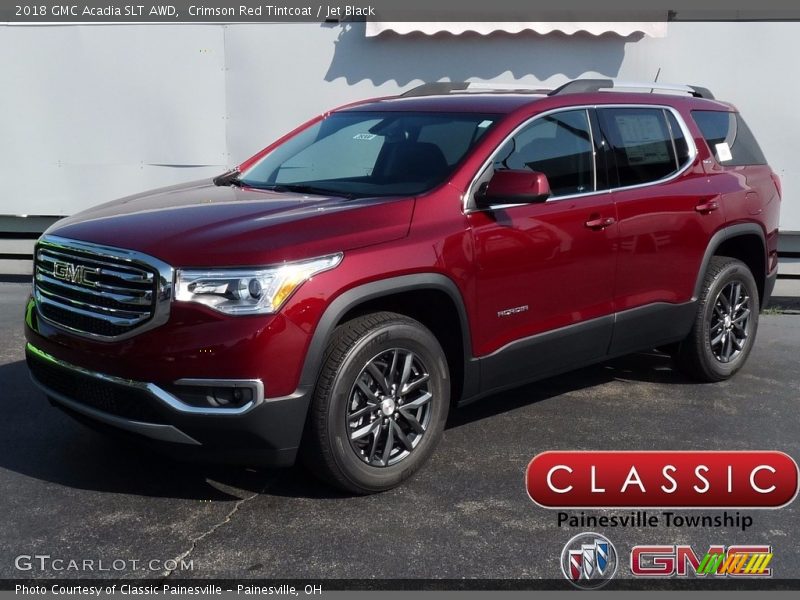 Crimson Red Tintcoat / Jet Black 2018 GMC Acadia SLT AWD