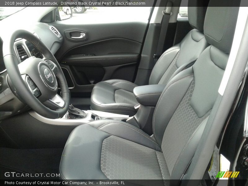 Front Seat of 2018 Compass Latitude