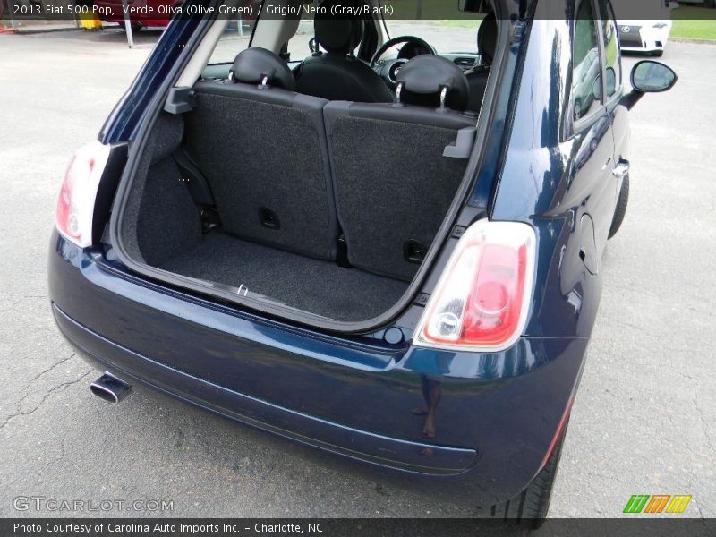 Verde Oliva (Olive Green) / Grigio/Nero (Gray/Black) 2013 Fiat 500 Pop