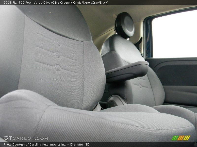 Verde Oliva (Olive Green) / Grigio/Nero (Gray/Black) 2013 Fiat 500 Pop