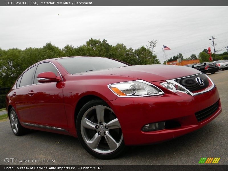 Matador Red Mica / Parchment 2010 Lexus GS 350