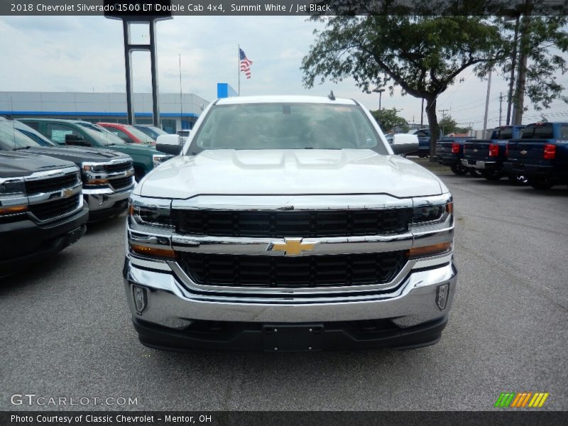 Summit White / Jet Black 2018 Chevrolet Silverado 1500 LT Double Cab 4x4