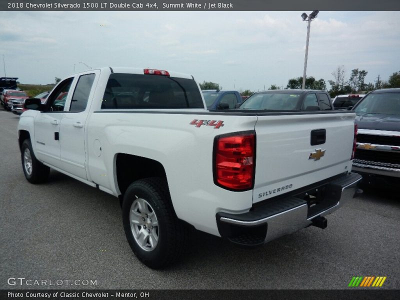 Summit White / Jet Black 2018 Chevrolet Silverado 1500 LT Double Cab 4x4
