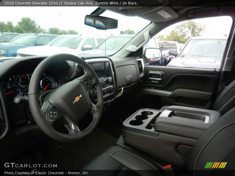 Summit White / Jet Black 2018 Chevrolet Silverado 1500 LT Double Cab 4x4