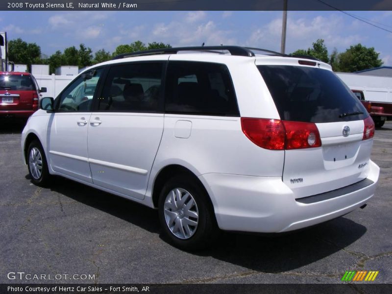 Natural White / Fawn 2008 Toyota Sienna LE