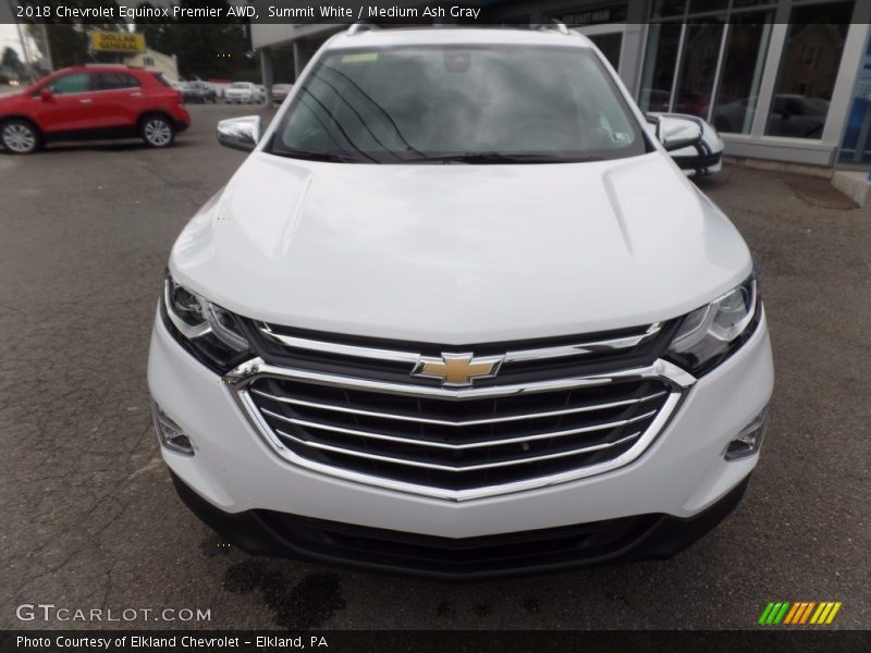Summit White / Medium Ash Gray 2018 Chevrolet Equinox Premier AWD