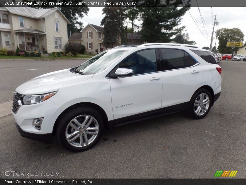 Summit White / Medium Ash Gray 2018 Chevrolet Equinox Premier AWD