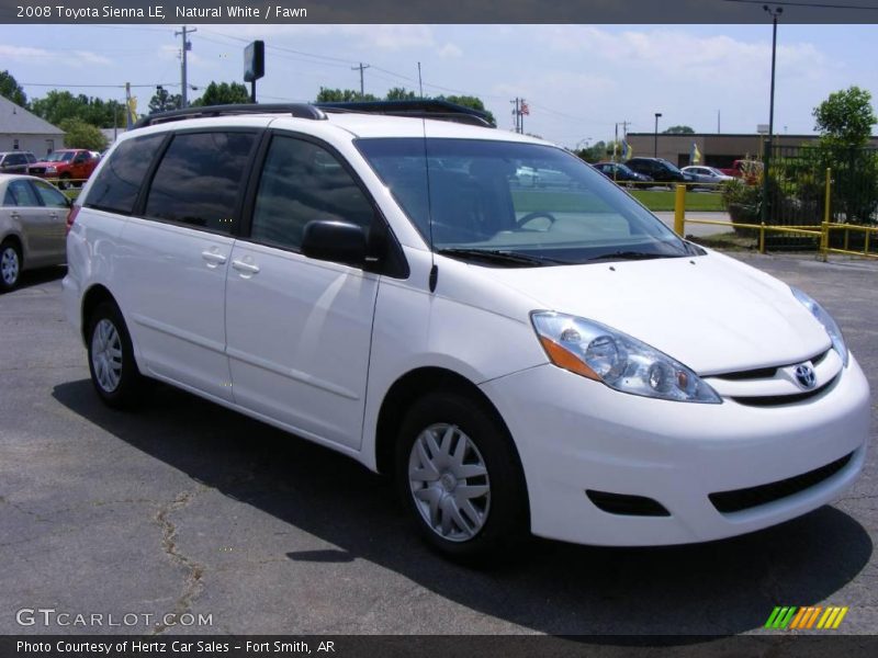 Natural White / Fawn 2008 Toyota Sienna LE