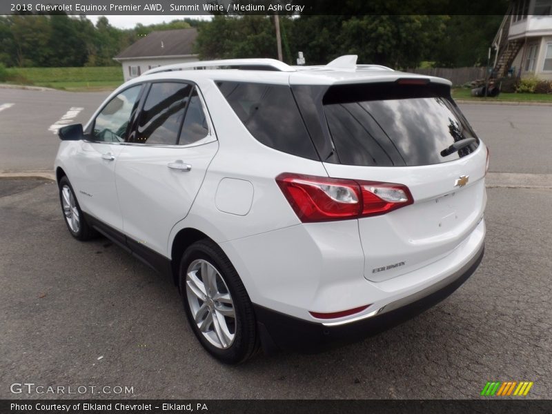 Summit White / Medium Ash Gray 2018 Chevrolet Equinox Premier AWD