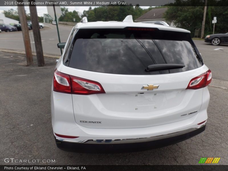 Summit White / Medium Ash Gray 2018 Chevrolet Equinox Premier AWD