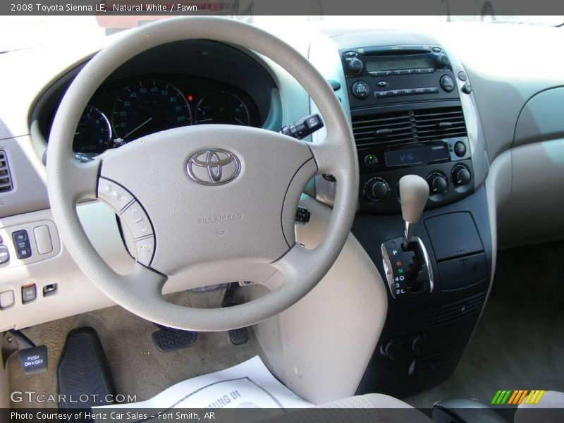 Natural White / Fawn 2008 Toyota Sienna LE