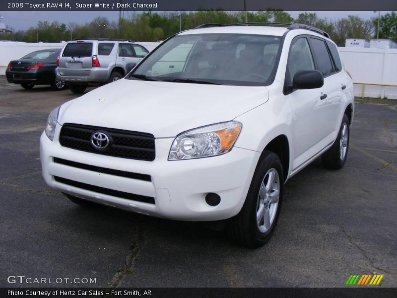Super White / Dark Charcoal 2008 Toyota RAV4 I4