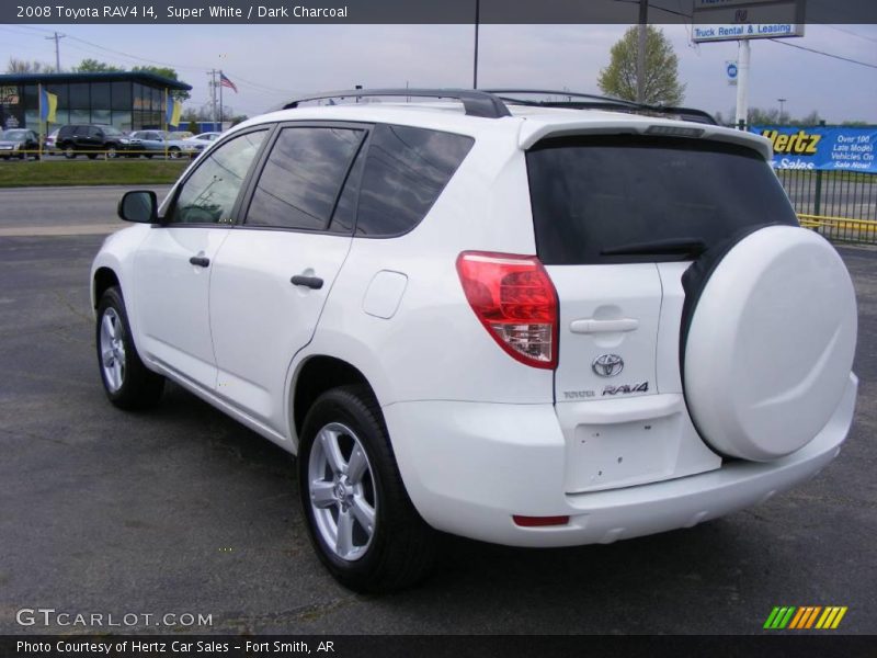 Super White / Dark Charcoal 2008 Toyota RAV4 I4