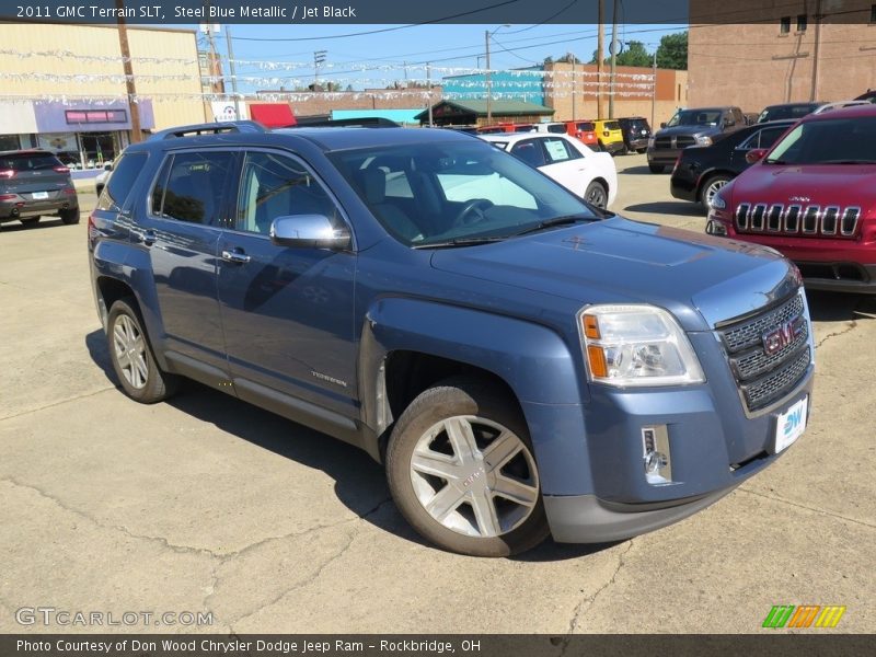 Steel Blue Metallic / Jet Black 2011 GMC Terrain SLT