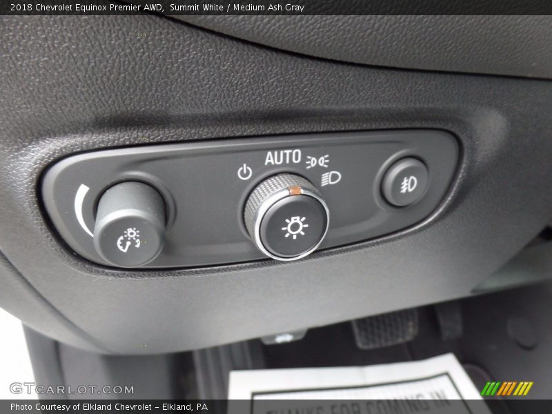 Summit White / Medium Ash Gray 2018 Chevrolet Equinox Premier AWD