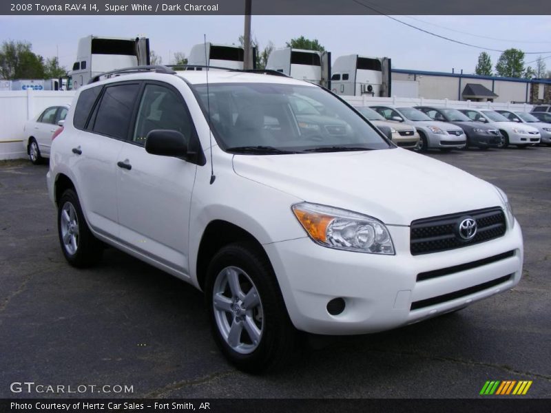 Super White / Dark Charcoal 2008 Toyota RAV4 I4