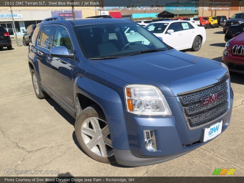 Steel Blue Metallic / Jet Black 2011 GMC Terrain SLT
