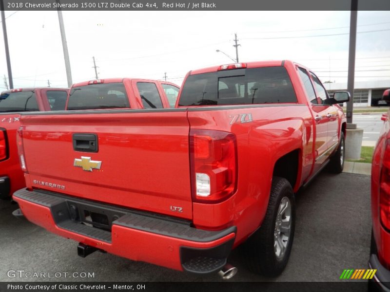 Red Hot / Jet Black 2018 Chevrolet Silverado 1500 LTZ Double Cab 4x4