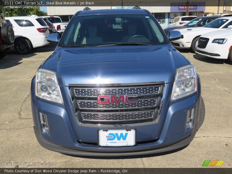 Steel Blue Metallic / Jet Black 2011 GMC Terrain SLT