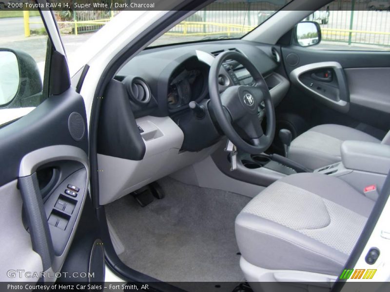 Super White / Dark Charcoal 2008 Toyota RAV4 I4