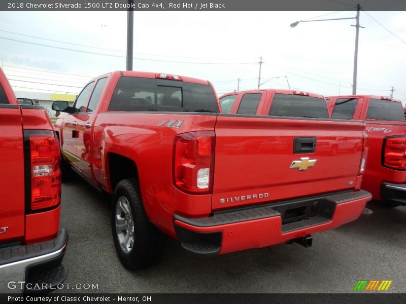 Red Hot / Jet Black 2018 Chevrolet Silverado 1500 LTZ Double Cab 4x4