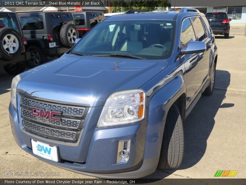 Steel Blue Metallic / Jet Black 2011 GMC Terrain SLT