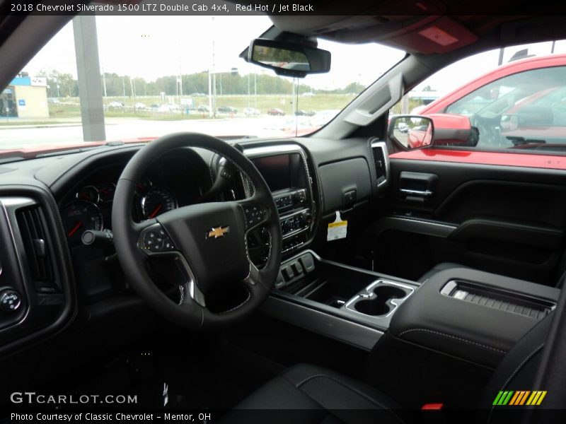 Red Hot / Jet Black 2018 Chevrolet Silverado 1500 LTZ Double Cab 4x4