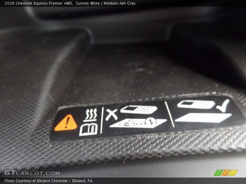 Summit White / Medium Ash Gray 2018 Chevrolet Equinox Premier AWD