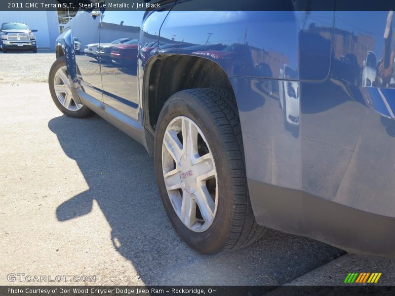 Steel Blue Metallic / Jet Black 2011 GMC Terrain SLT