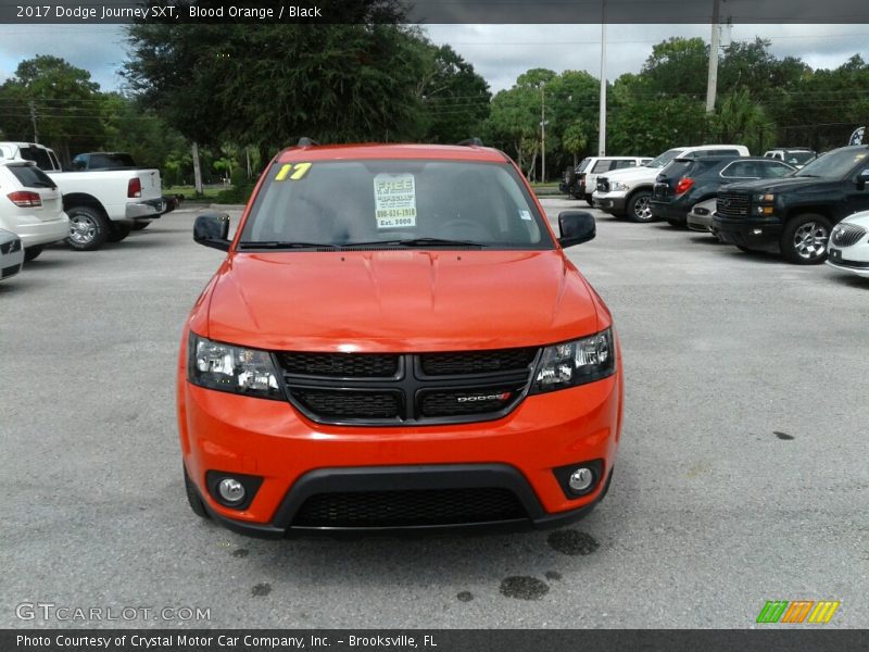 Blood Orange / Black 2017 Dodge Journey SXT