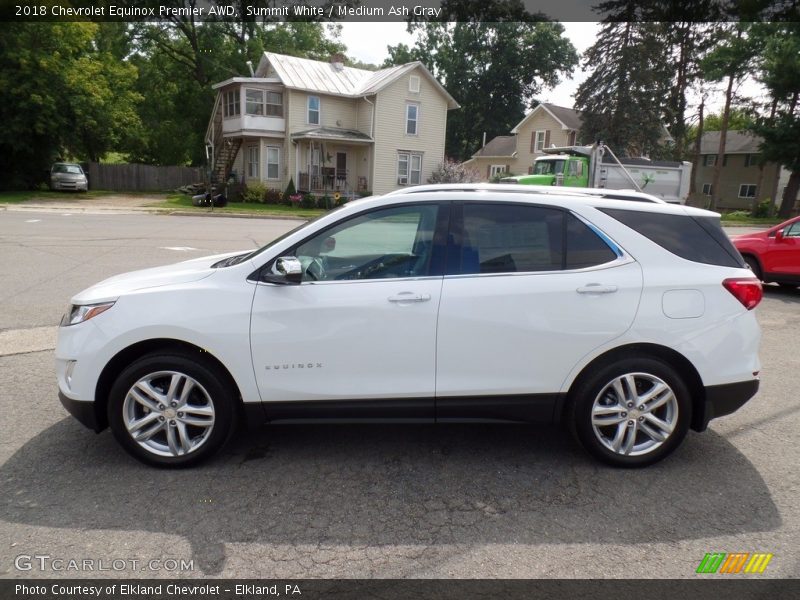 Summit White / Medium Ash Gray 2018 Chevrolet Equinox Premier AWD