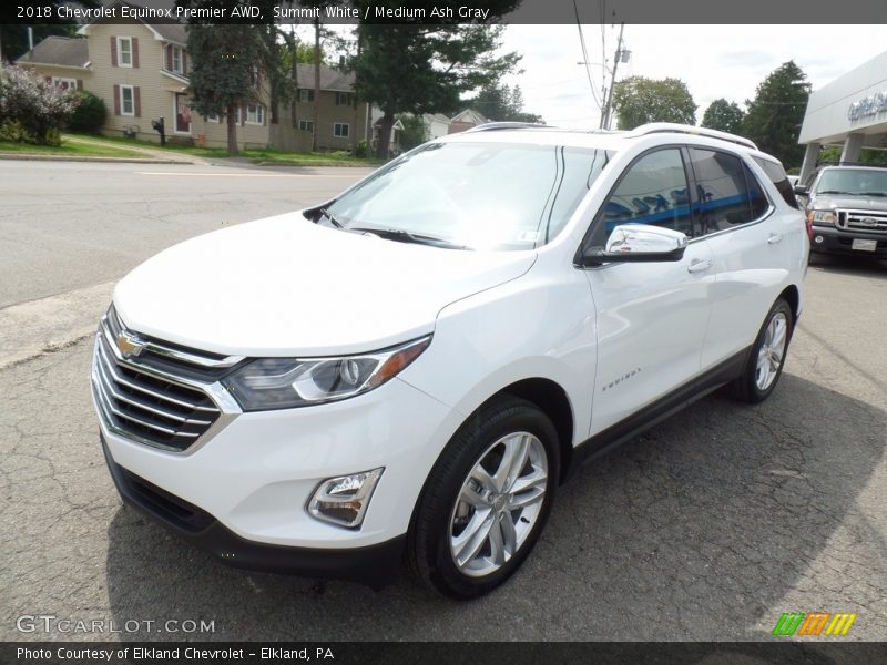Summit White / Medium Ash Gray 2018 Chevrolet Equinox Premier AWD
