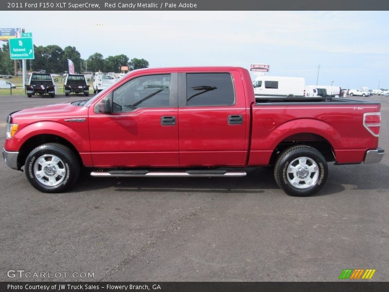 Red Candy Metallic / Pale Adobe 2011 Ford F150 XLT SuperCrew