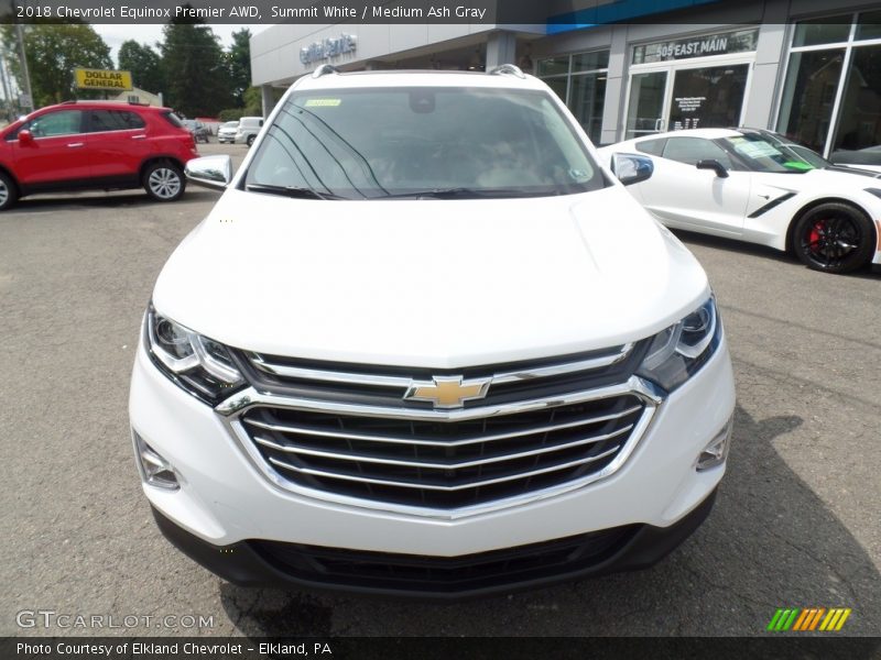 Summit White / Medium Ash Gray 2018 Chevrolet Equinox Premier AWD
