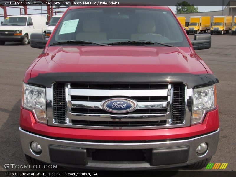 Red Candy Metallic / Pale Adobe 2011 Ford F150 XLT SuperCrew